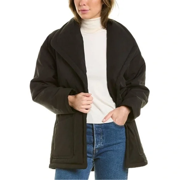 ba&sh Issa Wrap Warm Cozy Chic Jacket US sz 4 - Picture 4 of 9